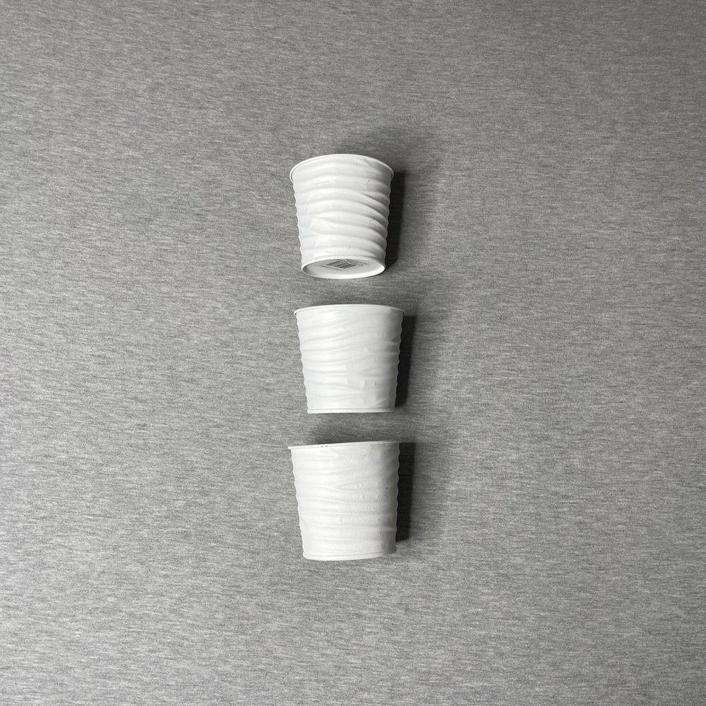 Target White 4” Round Metal Planter Pot 3 PCS. Set
